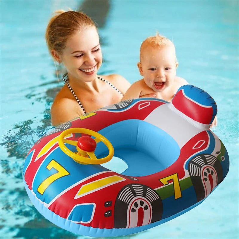 bouee-enfant-voiture-de-course-amusant