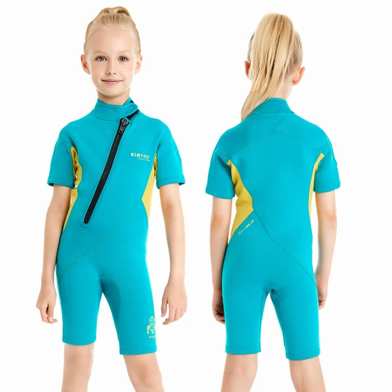 maillot-de-bain-shorty-2-mm-kleyou-enfants-coutures-plates