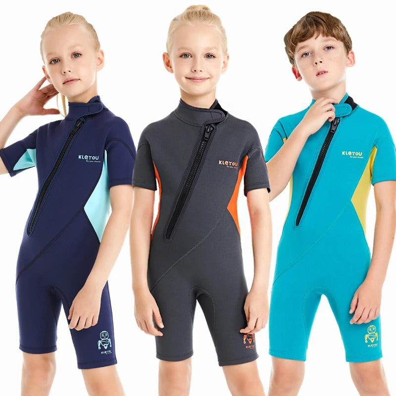 maillot-de-bain-shorty-2-mm-kleyou-enfants-isotherme