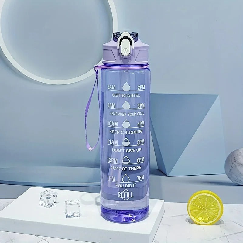 gourde-pour-le-sport-echelle-de-temps-violet
