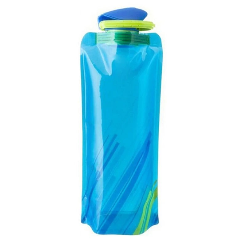 gourde-sport-pliable-bleue